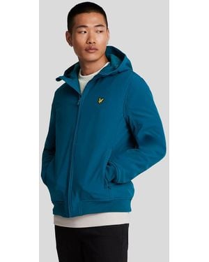 Lyle & Scott Fleece Back Softshell Jacket - Blue