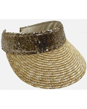 Nooki Design Della Visor With Sequins - Natural