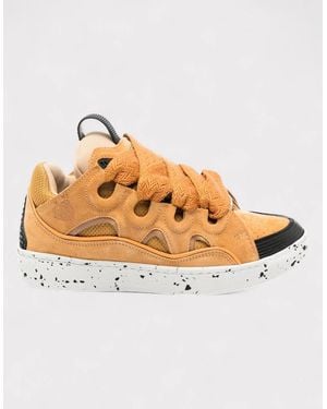 Lanvin Curb Oversized Trainers Honey - Brown