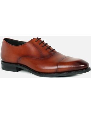 Loake Phoenix Formal Toe Cap Shoes - Brown