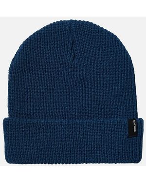 Brixton Heist Rib Knit Beanie - Blue