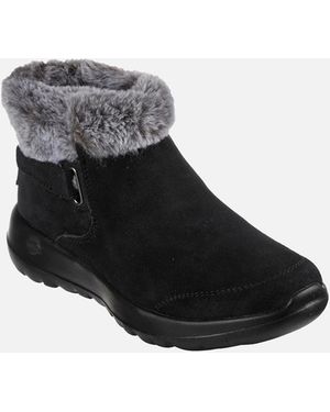 Skechers On-The-Go Joy First Glance 144041-Bkgy/ Hook And Loop Shoe - Black