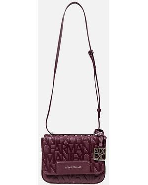 ARMANI EXCHANGE Shoulder Bag With Automatic Button Fastening - White