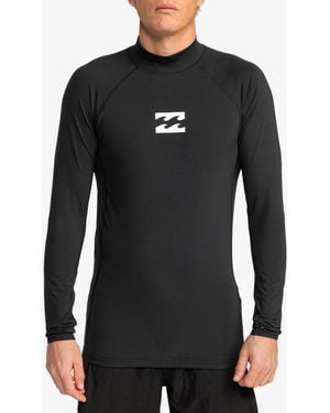 Billabong Waves All Day Long Sleeve Upf 50 Rash Vest - Black