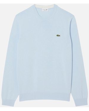 Lacoste Ah1985 Cotton Crew Knit - Blue