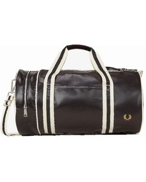 Fred Perry Classic Barrel Bag/Ecru - Black