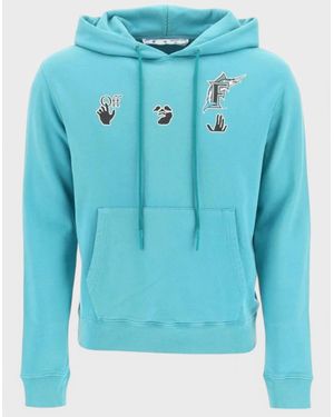 Off-White c/o Virgil Abloh Mlb Miami Marlins Hoodie Lake - Blue