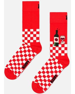 Happy Socks Wine & Dine Socks - Red