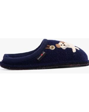 Haflinger Fido Slippers - Blue