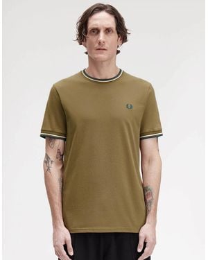Fred Perry Twin Tipped T-Shirt - Green