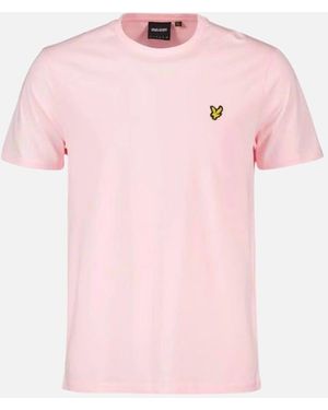 Lyle & Scott Lyle & Scott Field Thistle Plain T-Shirt - Pink