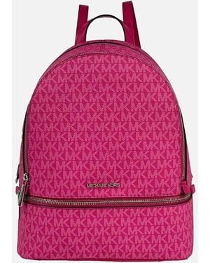Michael Kors Rhea Medium Zip Pocket Backpack - Pink