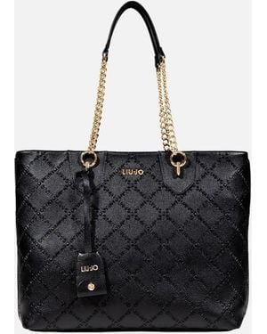 Liu Jo Handbag With Zip And Inside Pocket - Black