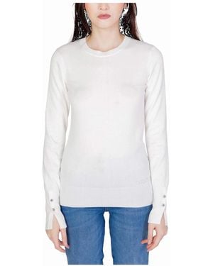 Guess Cotton Jersey Top - White