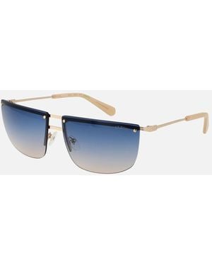 Guess Rimless Rectangle Gradient Sunglasses - Blue