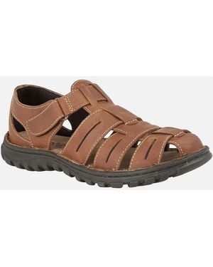 Lotus Bruno Fisherman Sandals - Brown
