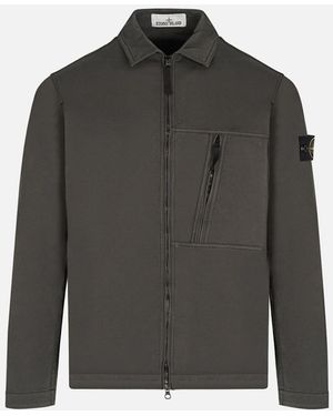 Stone Island S0010 Cotton Overshirt - Grey