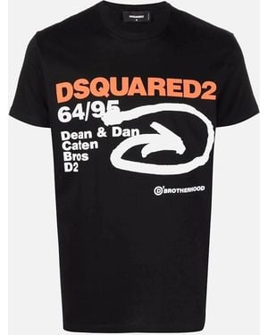 DSquared² 6495 Arrow Cotton T-Shirt - Black
