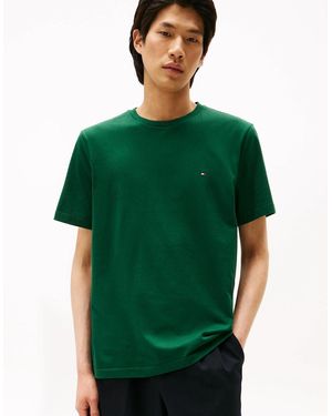 Tommy Hilfiger Essential Seasonal Regular Fit Solid T-Shirt - Green