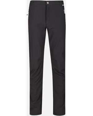 Regatta Great Outdoors Adventure Tech Geo Ii Wind Resistant Short Leg Softshell Trousers - Blue