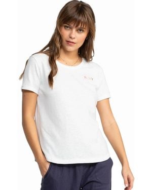 Roxy Saturdaze Short Sleeve T-Shirt - White
