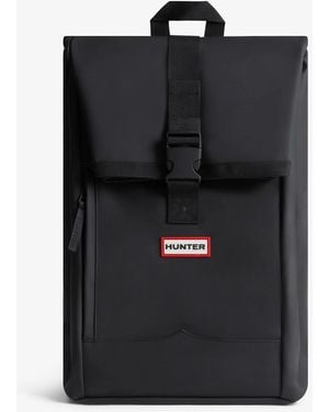HUNTER Highlander Roll Top Backpack - Black