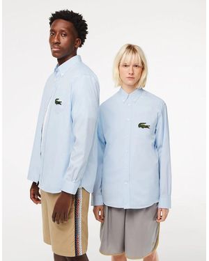 Lacoste Relaxed Fit Striped Shirt - Blue