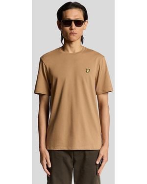 Lyle & Scott Cotton Crew Neck T-Shirt - Natural