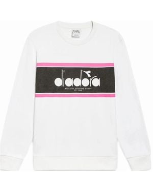 Diadora Optical Logo Crew Sweatshirt - White