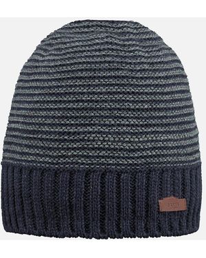 Barts David Fine Knitted Fleece Band Lining Beanie - Blue
