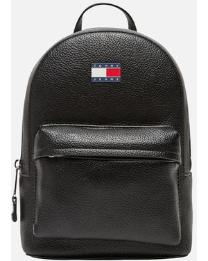 Tommy Hilfiger Rucksack With Zip And Multiple Pockets - Black