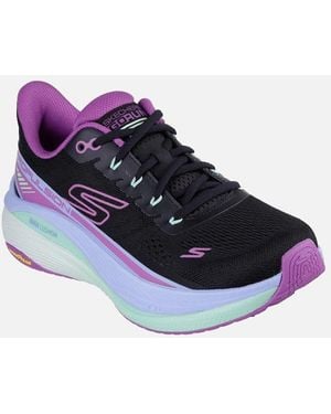 Skechers Performance Max Cushioning Propulsion Textile Trainers - Blue