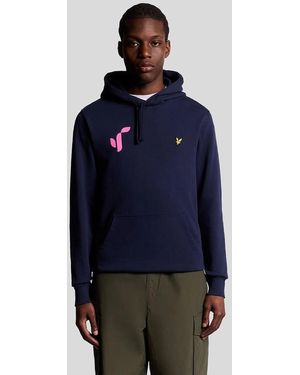 Lyle & Scott Stan Birch Pullover Hoodie - Blue
