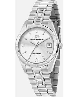 Chiara Ferragni Quartz Analog Stainless Steel Watch - White