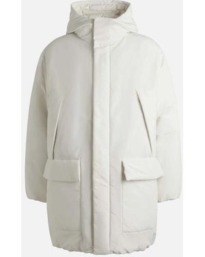 BOSS Mandev Water Repellent Parka Jacket - White