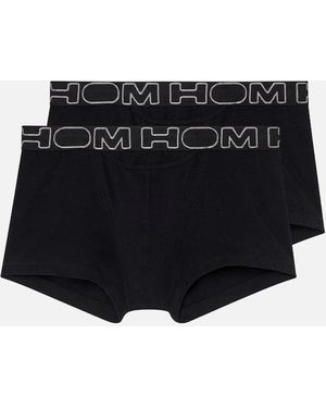 Hom Boxerlines 2-Pack Ho1 Boxer Trunks - Black