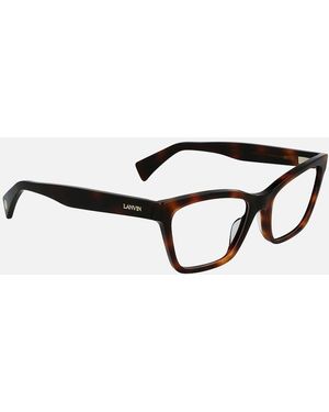 Lanvin Acetate Square Frame Glasses - Brown