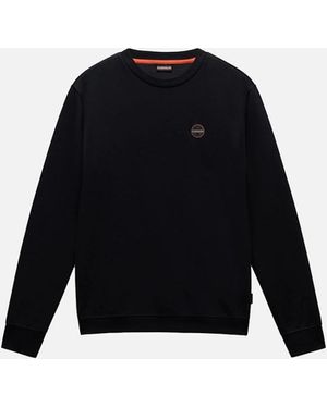 Napapijri B-Badge Loopback Crew Sweat - Black
