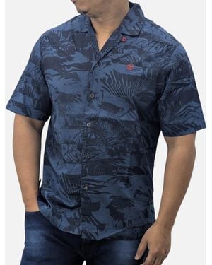 Timberland Hawaiian Shirt - Blue