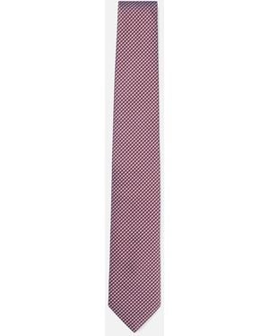BOSS 7.5Cm Silk Blend Tie - Purple