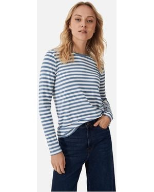 Crew Modal Blend Super Soft Crew Neck T-Shirt - Blue