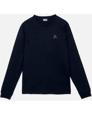DIESEL Total Eclipse Long Sleeve T-Shirt - Blue