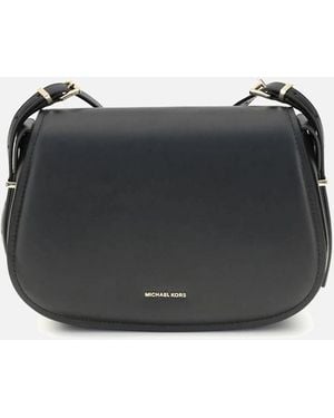 Michael Kors Medium Lydia Calf Leather Shoulder Bag - Black