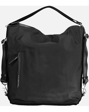 Mandarina Duck Adjustable Hunter Bag With External And Internal Pockets And Logo - Black