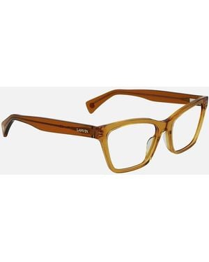 Lanvin Acetate Square Frame Glasses - Brown