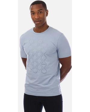 BOSS Mirror Artwork T-Shirt - Blue