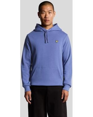 Lyle & Scott Loopback Cotton Hoodie - Blue