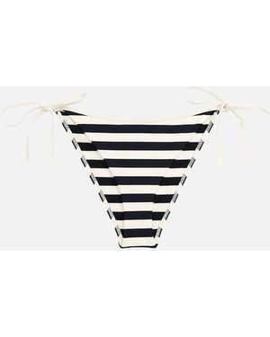 Tommy Hilfiger Nautical Stripe Ribbed Bikini Bottoms, /Ivory - White