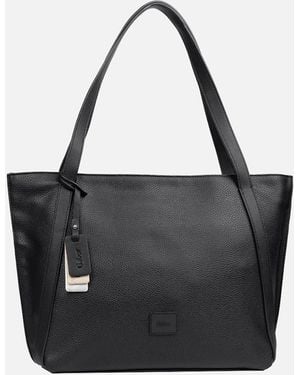 Gabor Elfie Zip Shopper Shoulder Bag - Black