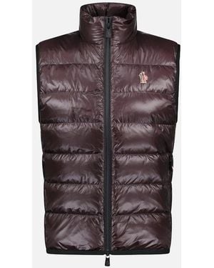 Moncler Grenoble Quilted Down Vest Gilet - Purple